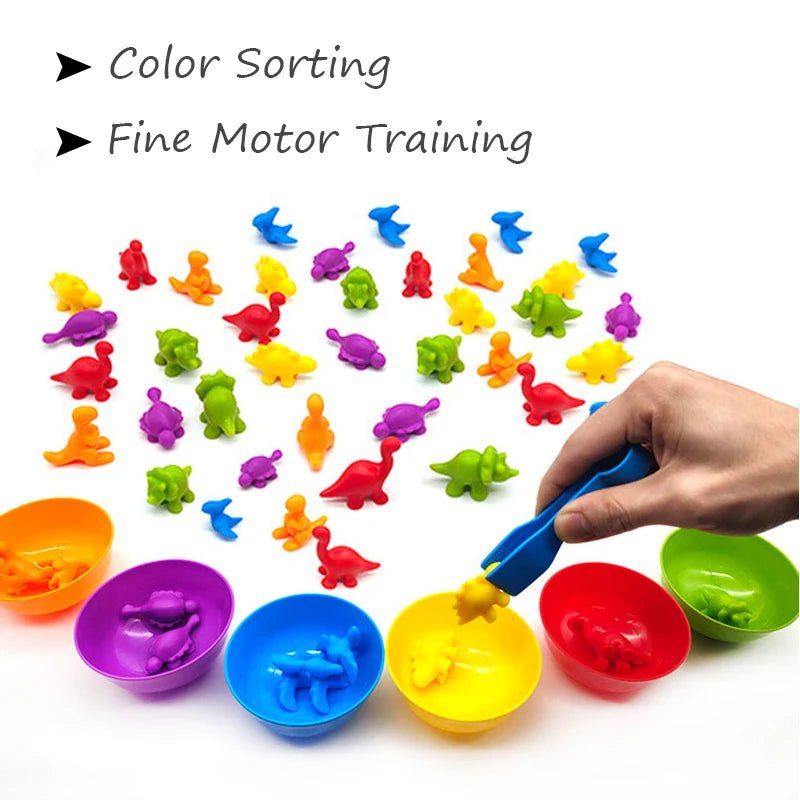 Rainbow Counting Bear Toy 48PC | Montessori Rainbow Toy, Colour Sorting - VarietyGifts