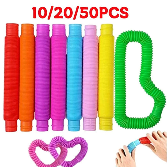 Rainbow Pop Tubes | Sensory Toy For Children, Educational Fidget Toys - VarietyGifts