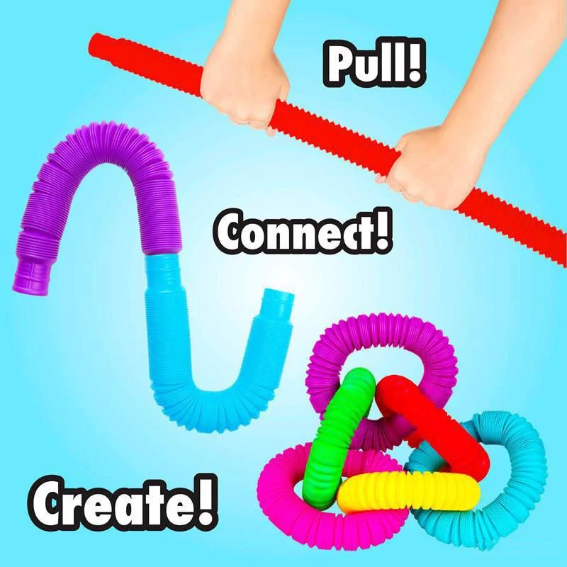 Rainbow Pop Tubes | Sensory Toy For Children, Educational Fidget Toys - VarietyGifts