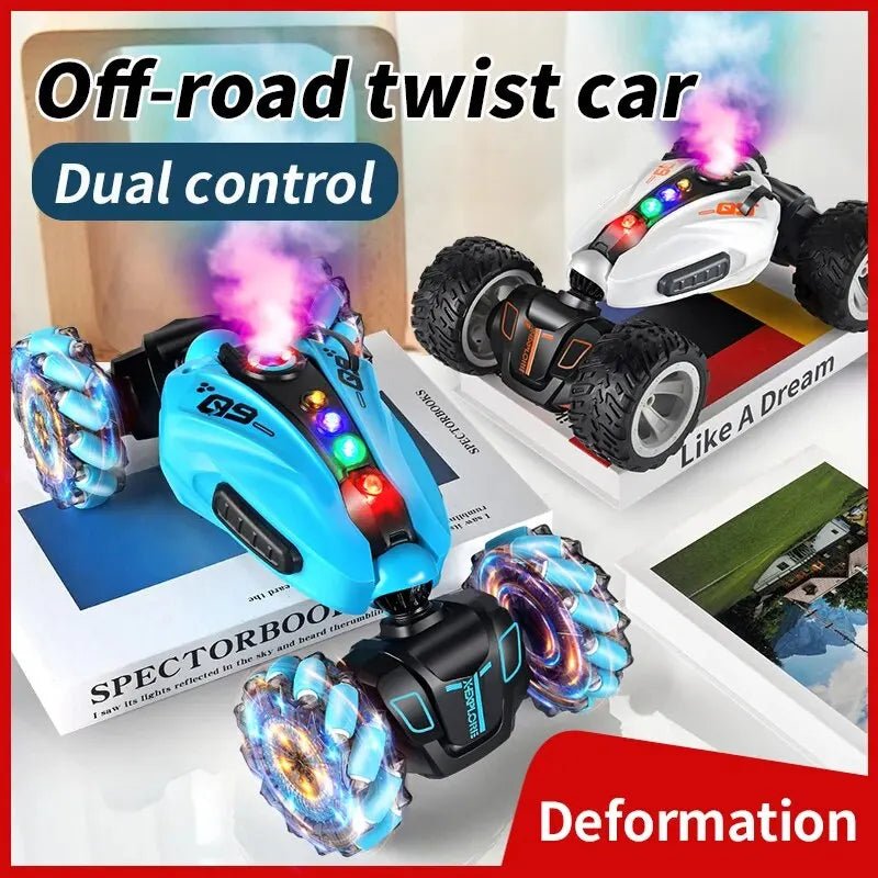 RC Drift Car Music & Led Lights | Remote Control Stunt Car, Fake Smoke - VarietyGifts