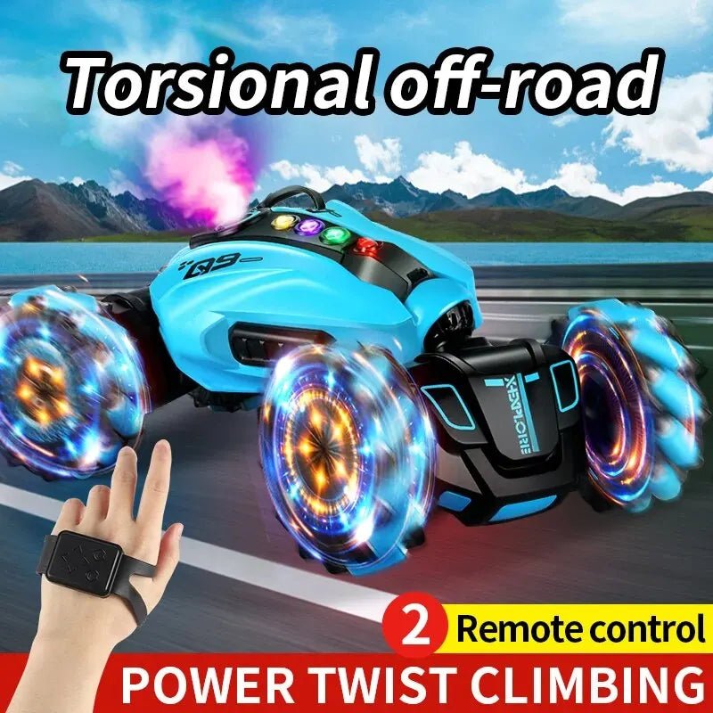 RC Drift Car Music & Led Lights | Remote Control Stunt Car, Fake Smoke - VarietyGifts