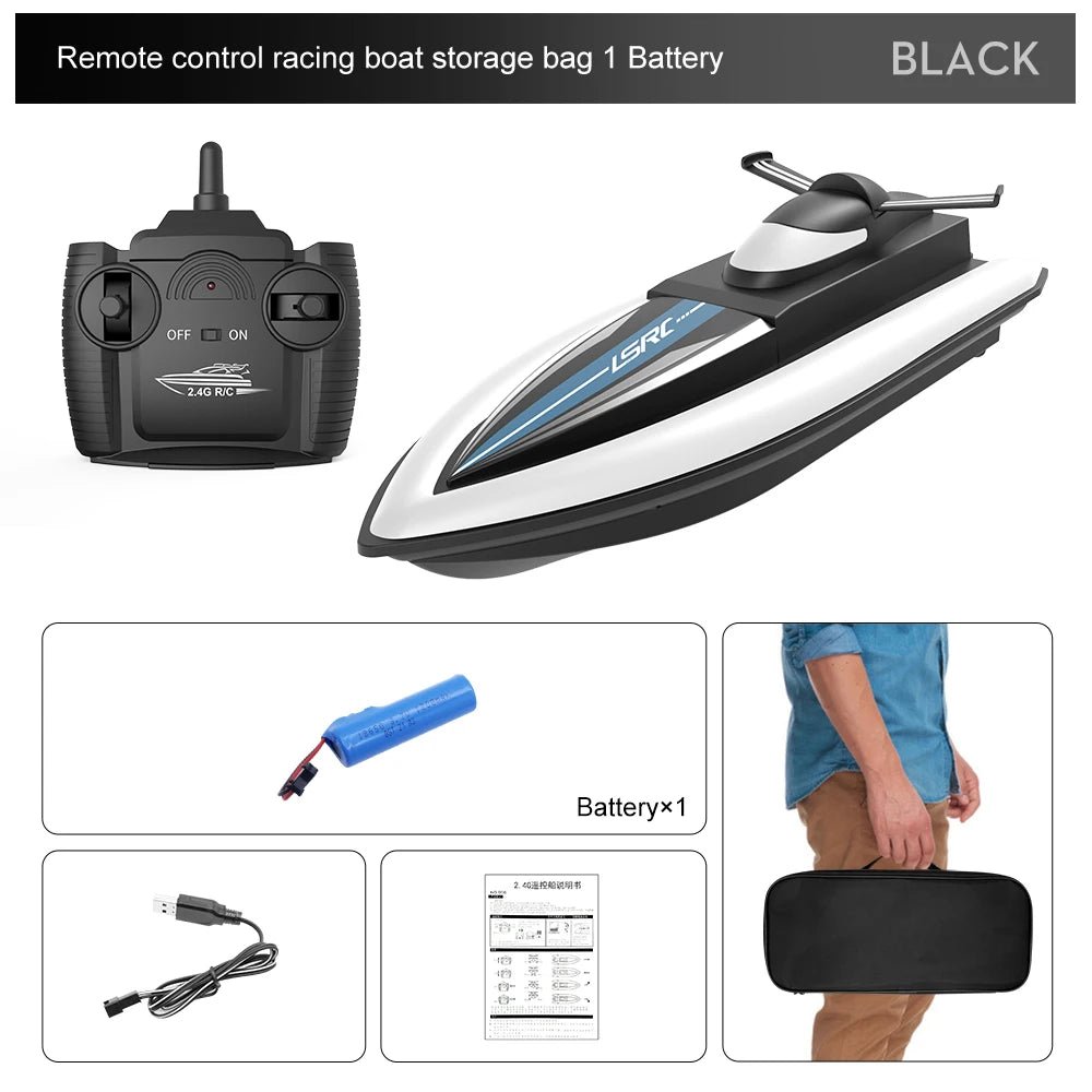 RC High Speed Racing Boat | Waterproof Remote Control Speedboat Toys - VarietyGifts