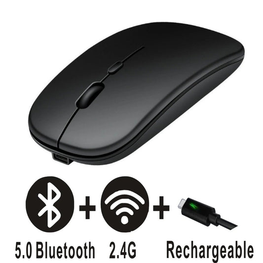 Rechargeable Bluetooth Mouse | Wireless Silent Click Ergonomic Mouse - VarietyGifts
