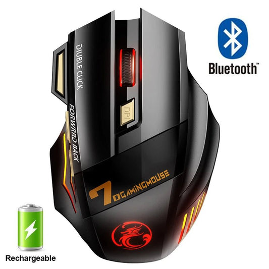 Rechargeable Wireless Gaming Mouse | Bluetooth Gamer Mouse, Backlight - VarietyGifts