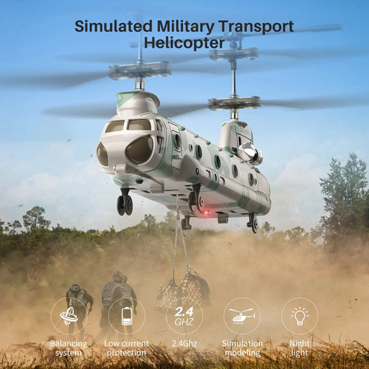Remote Control Military Helicopter Toy | RC Helicopter Q21 Aircraft - VarietyGifts