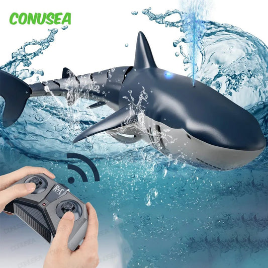 Remote Control Shark | Sprays Water, RC Remote Controlled Toys - VarietyGifts