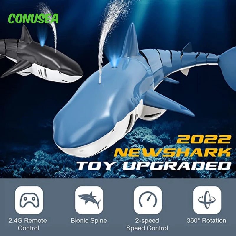 Remote Control Shark | Sprays Water, RC Remote Controlled Toys - VarietyGifts