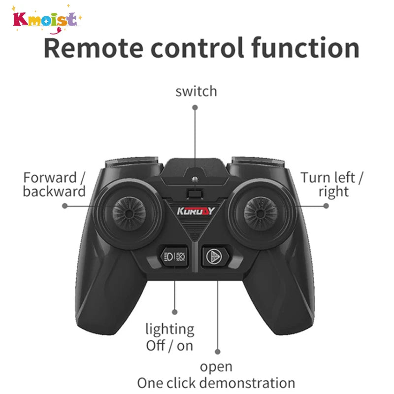 Remote Control Tractor Toy | LED Headlight, Children's RC Truck - VarietyGifts