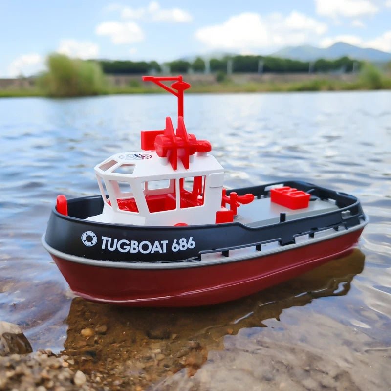 Remote Controlled Boat Toy | Powerful Dual Motor, Long Range, RC Ship - VarietyGifts