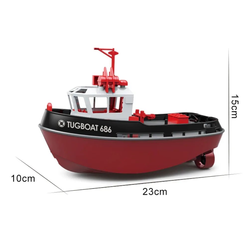 Remote Controlled Boat Toy | Powerful Dual Motor, Long Range, RC Ship - VarietyGifts