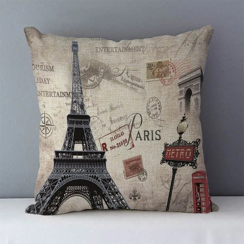 Retro London Cushion Covers | 45x45cm Cushion Covers, Decorative - VarietyGifts