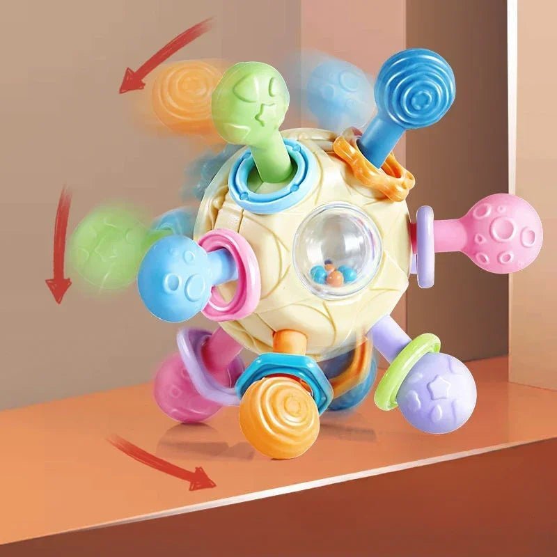 Rotating Rattle Ball | Baby Development Toy, Sensory Toys for Babies - VarietyGifts