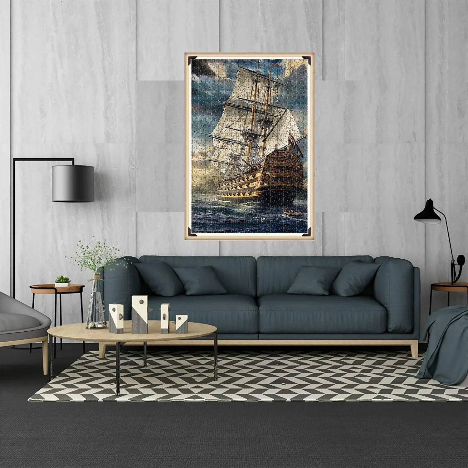 Ship At Sea Jigsaw Puzzle 1000pc | Fun Jigsaw Puzzle For Adults & Kids - VarietyGifts