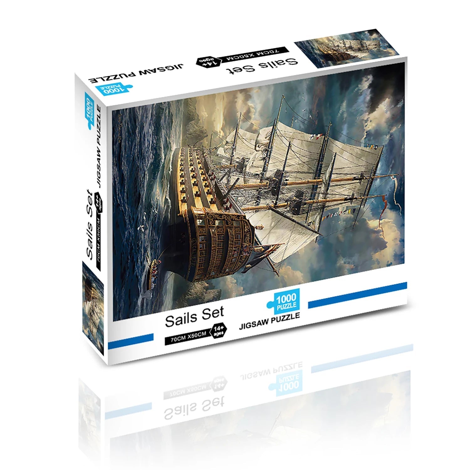 Ship At Sea Jigsaw Puzzle 1000pc | Fun Jigsaw Puzzle For Adults & Kids - VarietyGifts