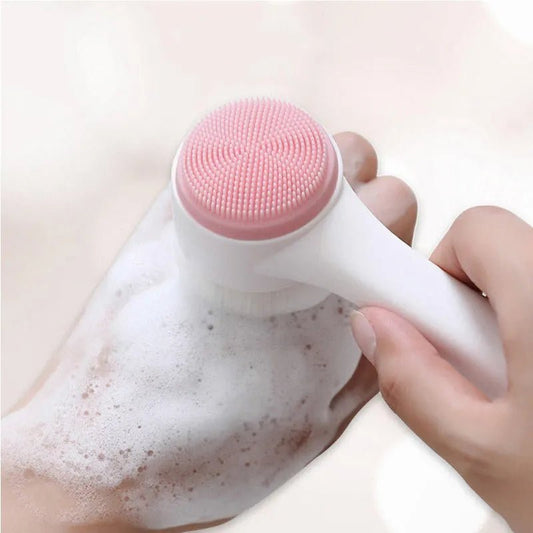 Silicone Facial Cleansing Brush | Soft Bristles, Exfoliating, Gentle - VarietyGifts