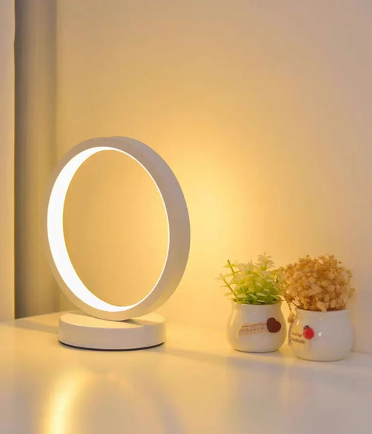 Simple Circular Ring Lamp | Bedroom, Bedside, Living Room, Decorative - VarietyGifts