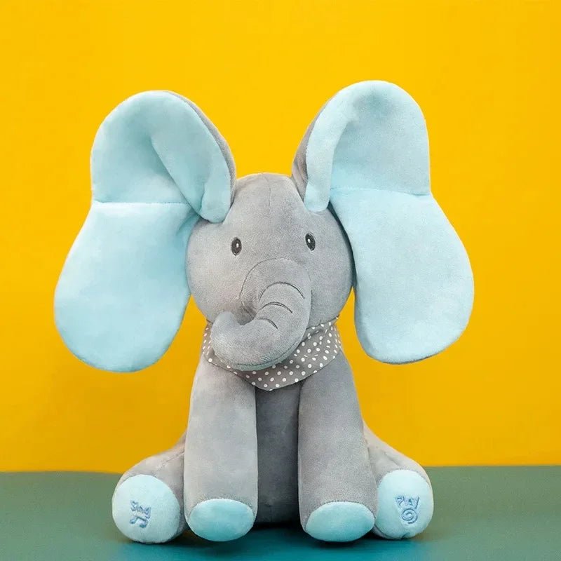 Singing Elephant Plush | Floppy Ear Elephant Peek A Boo, Childrens Toy - VarietyGifts