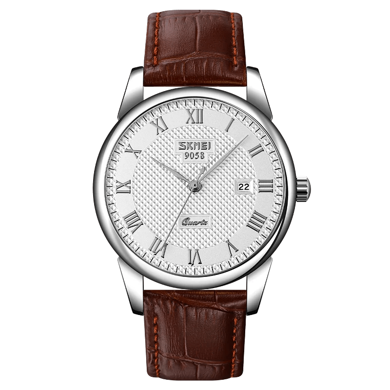 SKMEI Men's Business Watch | Top Brand Luxury Leather / Metal Strap - VarietyGifts