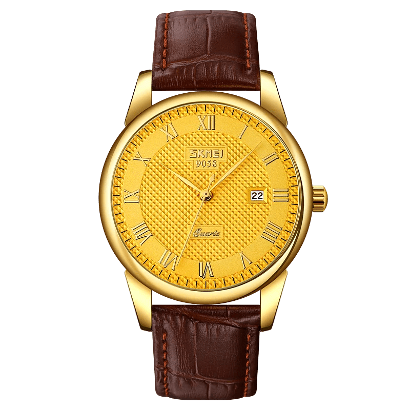 SKMEI Men's Business Watch | Top Brand Luxury Leather / Metal Strap - VarietyGifts