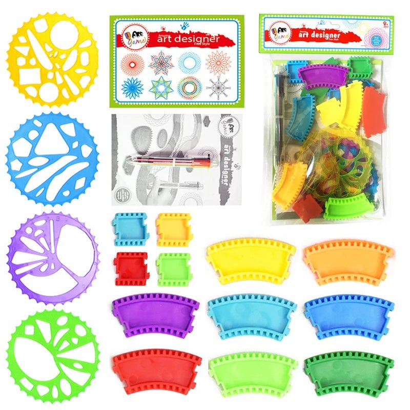 Spirograph Design Set | Spiral Art and Crafts - VarietyGifts