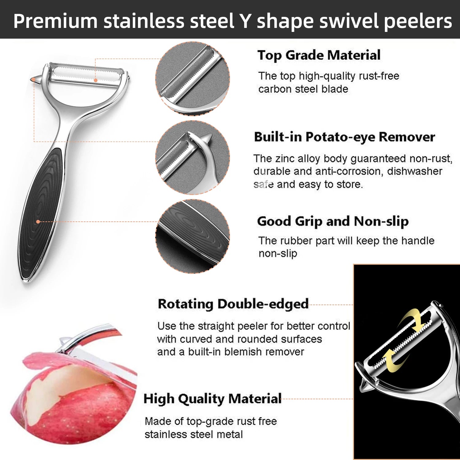 Stainless Steel Vegetable Peeler | Essential Kitchen Tools - VarietyGifts