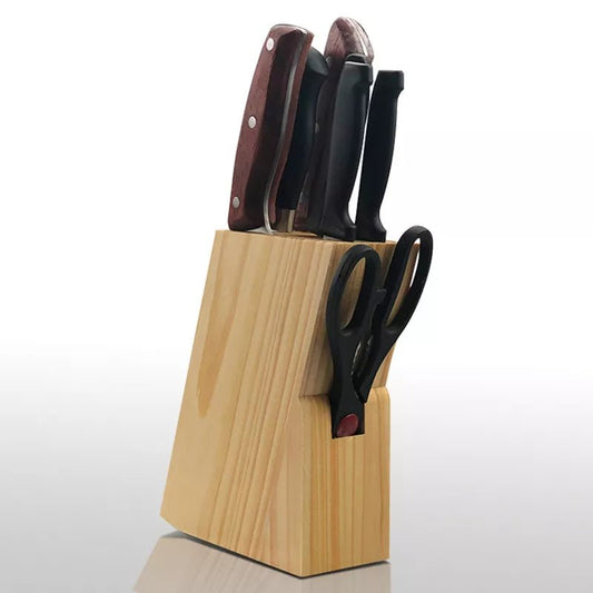 Stylish Wooden Knife Holder | Trendy Classic Knife Block - VarietyGifts