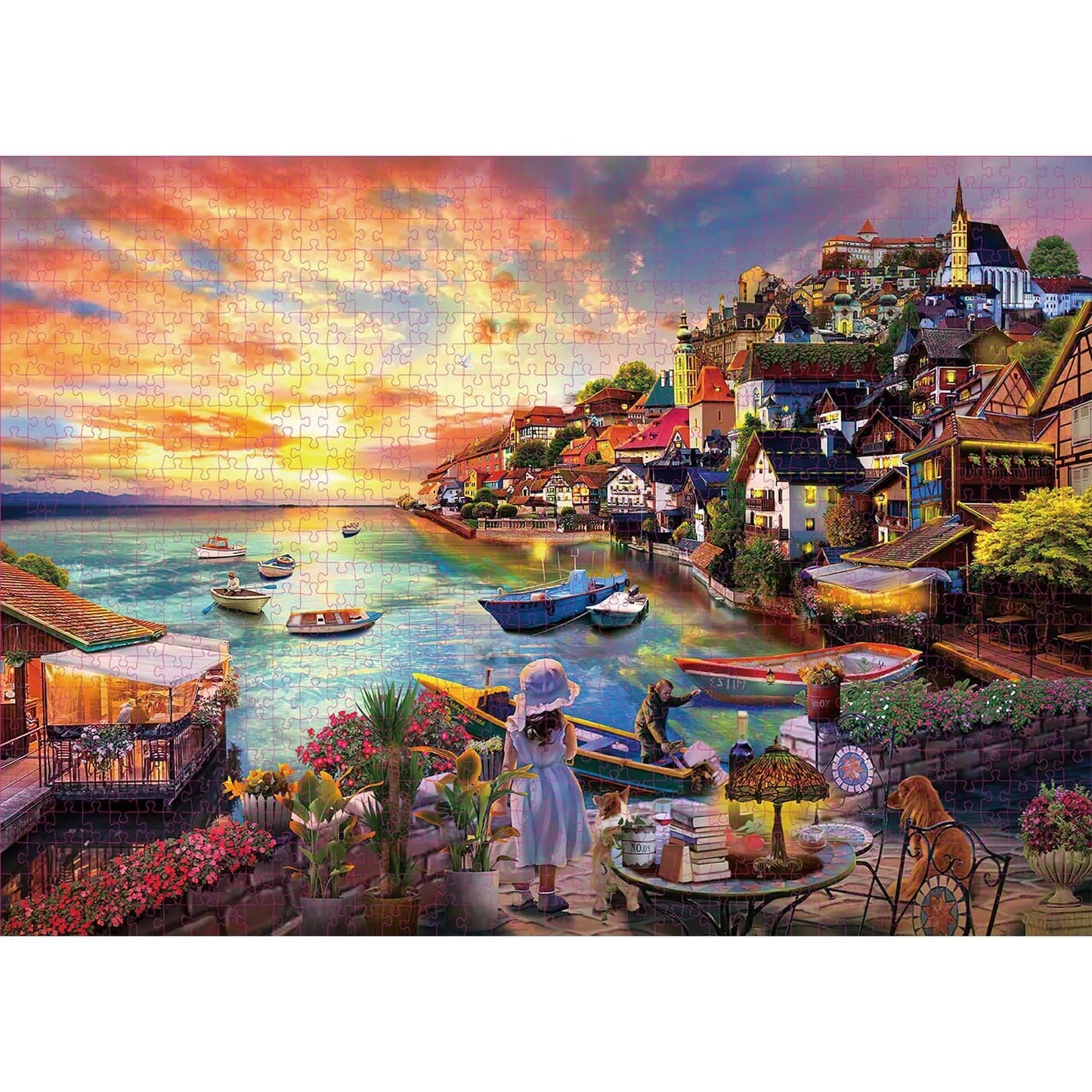 Summer Lake Jigsaw Puzzle 1000pc | Fun Jigsaw For Adults, Home Decor - VarietyGifts