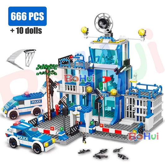 SWAT Police Station Lego Set | Military City, Building Blocks, DIY Toy - VarietyGifts