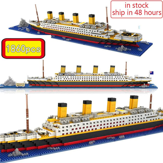 Titanic LEGO Building Set 1860pcs | Large Cruise Ship, DIY Kids Toys - VarietyGifts
