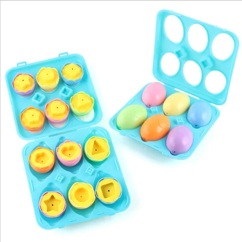 Toddler Matching Eggs Puzzle 6pc | Childrens Educational Learning - VarietyGifts