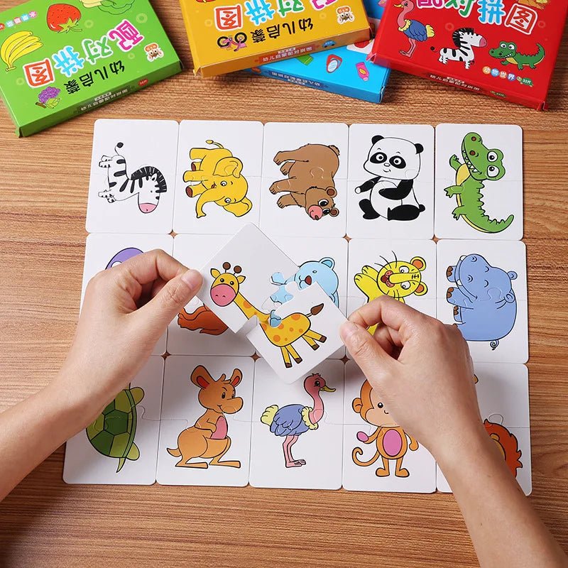 Matching Card Puzzle 32Pcs | Puzzle Game, Toddler Puzzle Solving - VarietyGifts