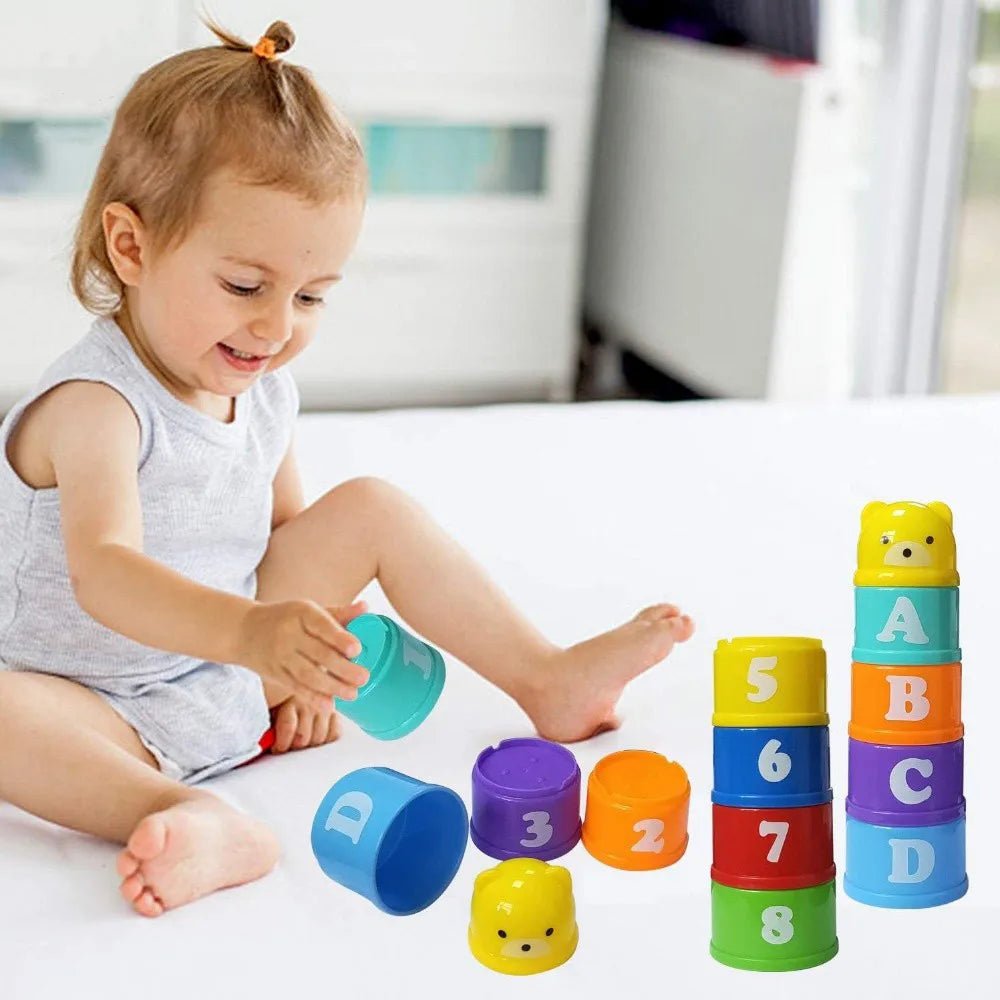 Toddler Stacking Cups | Learn To Count, Learn Colours, Cognitive Aid - VarietyGifts