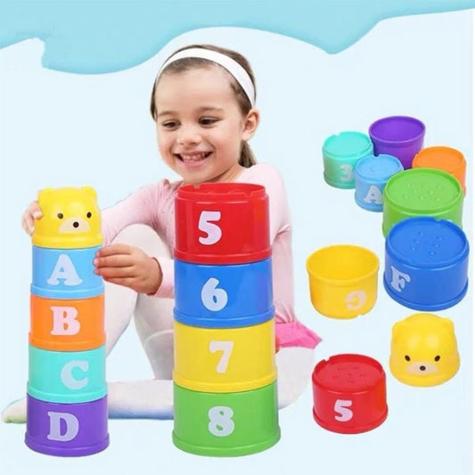 Toddler Stacking Cups | Learn To Count, Learn Colours, Cognitive Aid - VarietyGifts