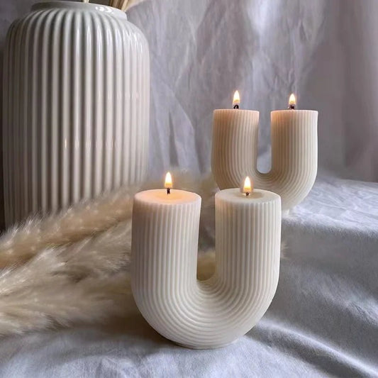 U - Shaped Scented Candles | Trending Candles, Colourful, Long - Lasting - VarietyGifts