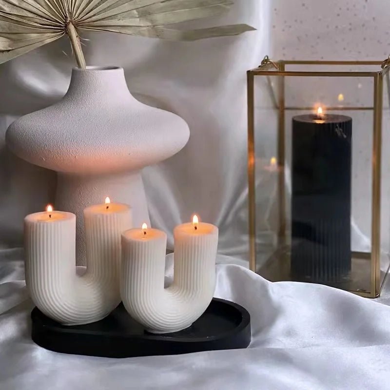 U - Shaped Scented Candles | Trending Candles, Colourful, Long - Lasting - VarietyGifts