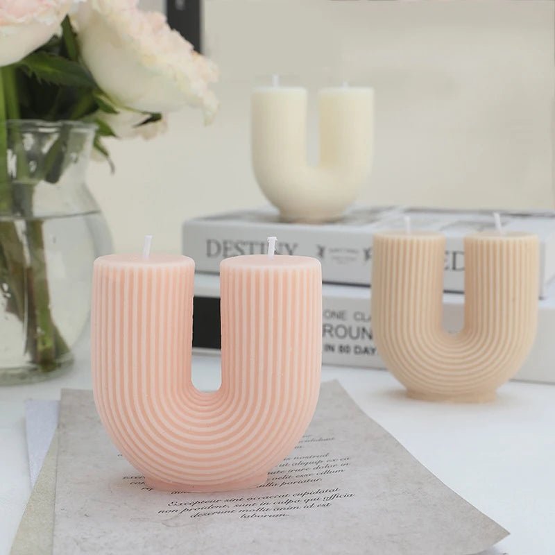 U - Shaped Scented Candles | Trending Candles, Colourful, Long - Lasting - VarietyGifts