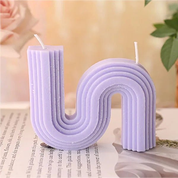 U - Shaped Scented Candles | Trending Candles, Colourful, Long - Lasting - VarietyGifts