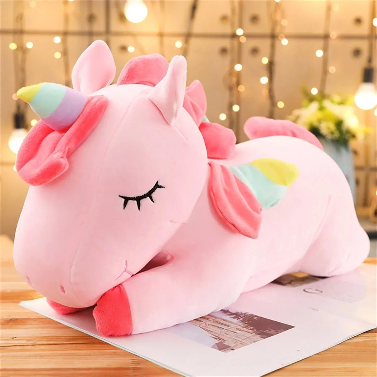 Cute Unicorn Plush Toy 25cm | Pink Stuffed Unicorn, Soft & Cute Teddy - VarietyGifts