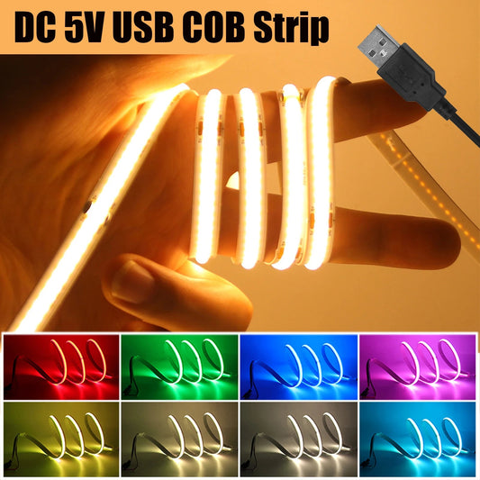 USB Lighting Strip | Backlight, Flexible Ribbon Rope, LED Strip Lights - VarietyGifts