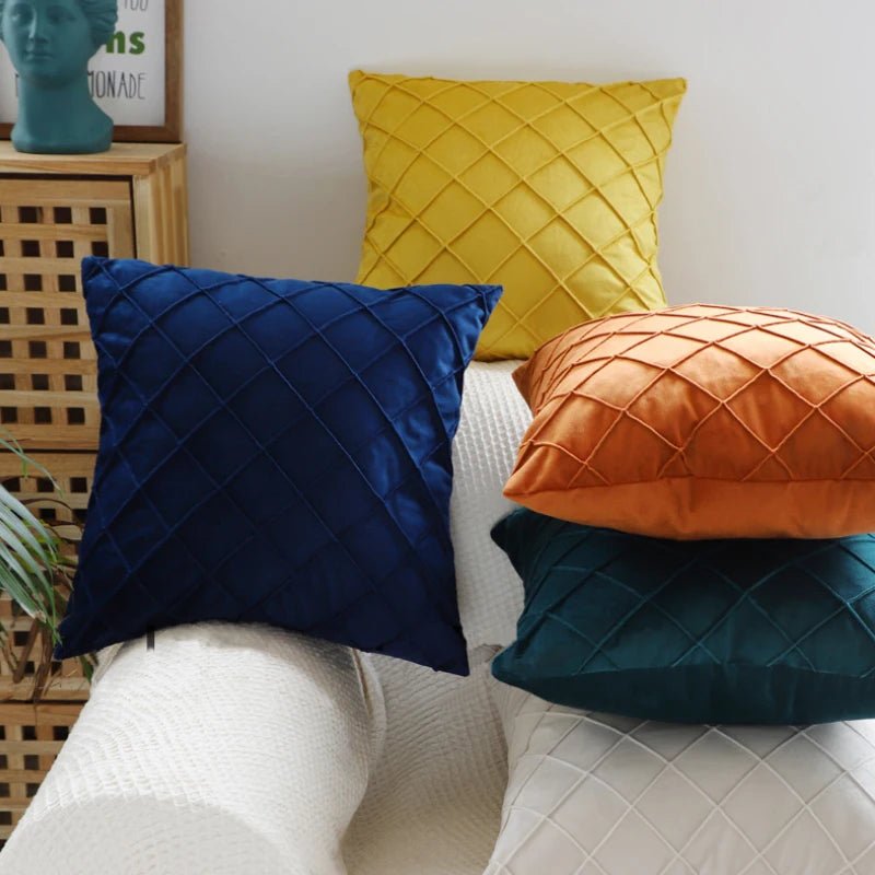 Velvet Cushion Cover | Multi - Colour, Soft, Modern, Cozy - VarietyGifts