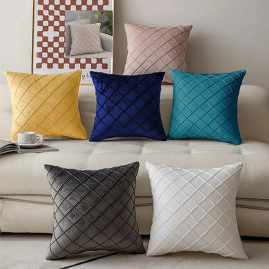 Velvet Cushion Cover | Multi - Colour, Soft, Modern, Cozy - VarietyGifts