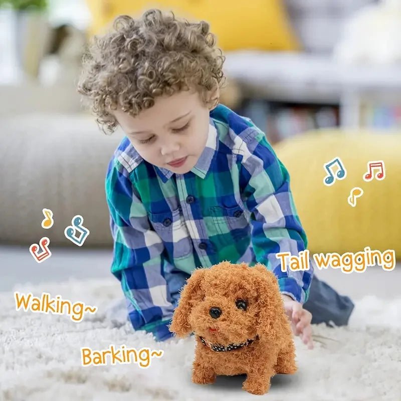 Walking & Barking Toy Dog | Tail Wagging Interactive Plush For Kids - VarietyGifts