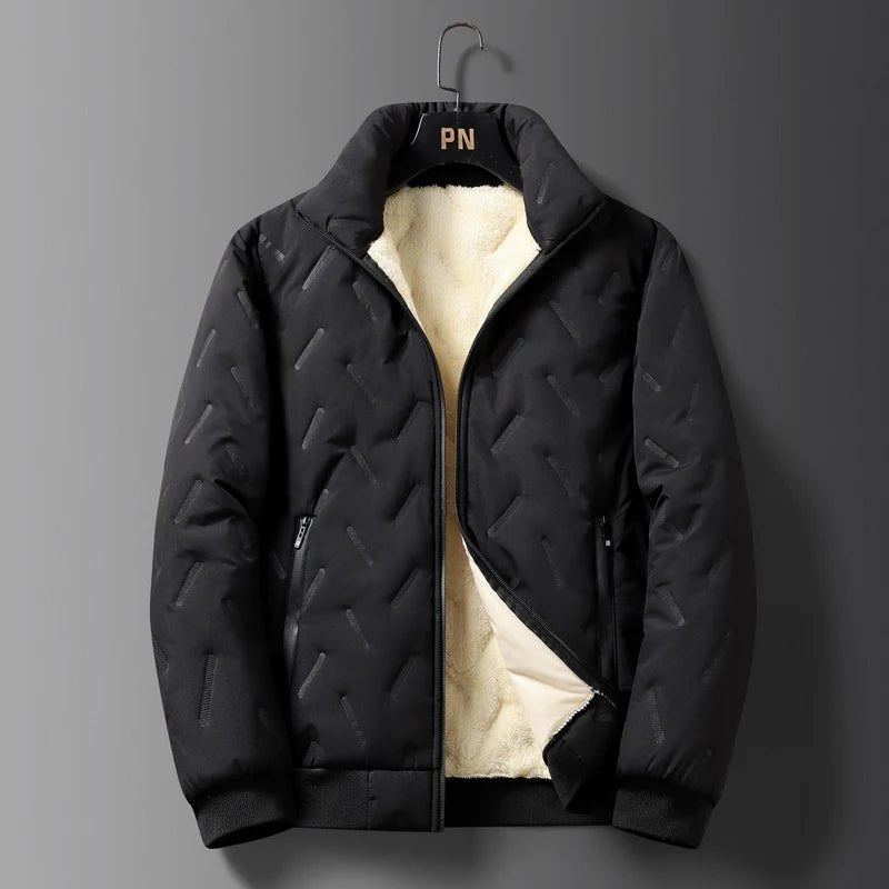 Winter Jacket For Men | Warm Waterproof Thick Wool Jacket, Fleece Coat - VarietyGifts