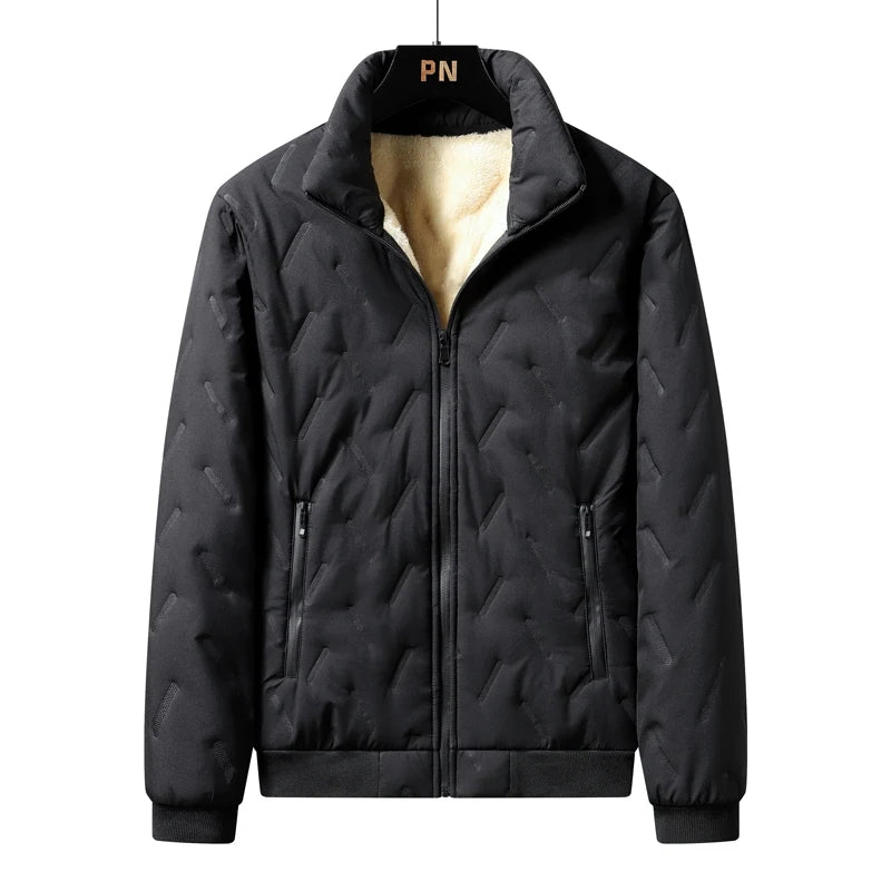 Winter Jacket For Men | Warm Waterproof Thick Wool Jacket, Fleece Coat - VarietyGifts