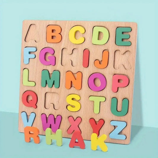 Wooden Alphabet Jigsaw | Children's Puzzle, Early Educational Toys - VarietyGifts