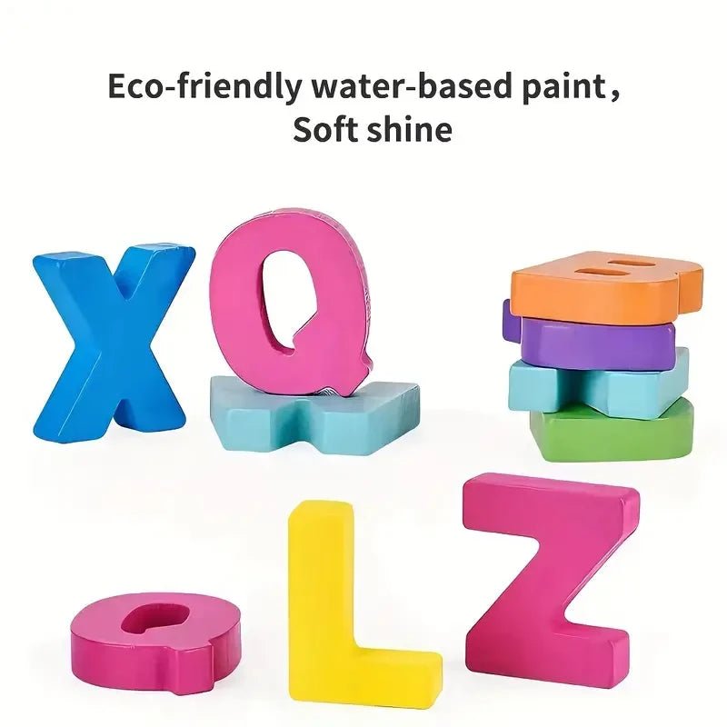 Wooden Alphabet Jigsaw | Children's Puzzle, Early Educational Toys - VarietyGifts