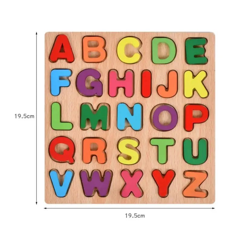 Wooden Alphabet Jigsaw | Children's Puzzle, Early Educational Toys - VarietyGifts