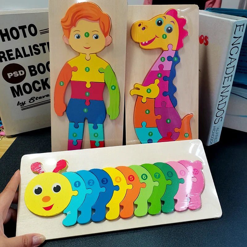 Wooden Jigsaw for Kids | Puzzle Solving, Learning Educational Toys - VarietyGifts