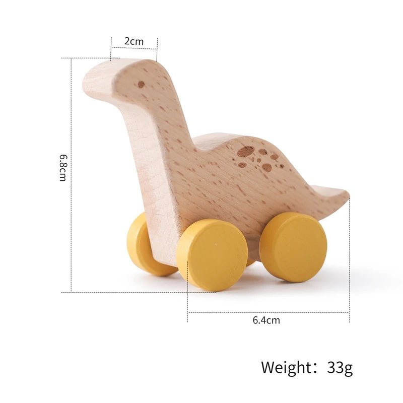 Wooden Montessori Animal Train | Build It, Pull It, Play With It - VarietyGifts