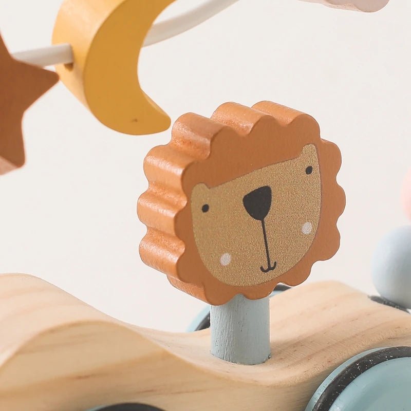 Wooden Montessori Animal Train | Build It, Pull It, Play With It - VarietyGifts